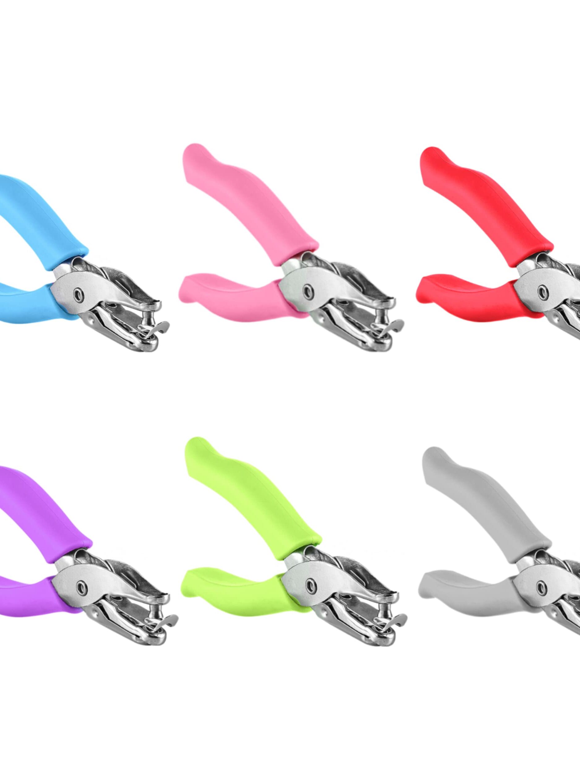 1-Hole Puncher SoftGrip AssortCol 1-Pak Assorted Colors