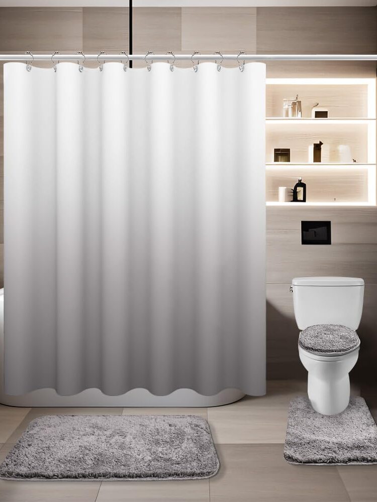 14pc Shower Curtain Set - Gray