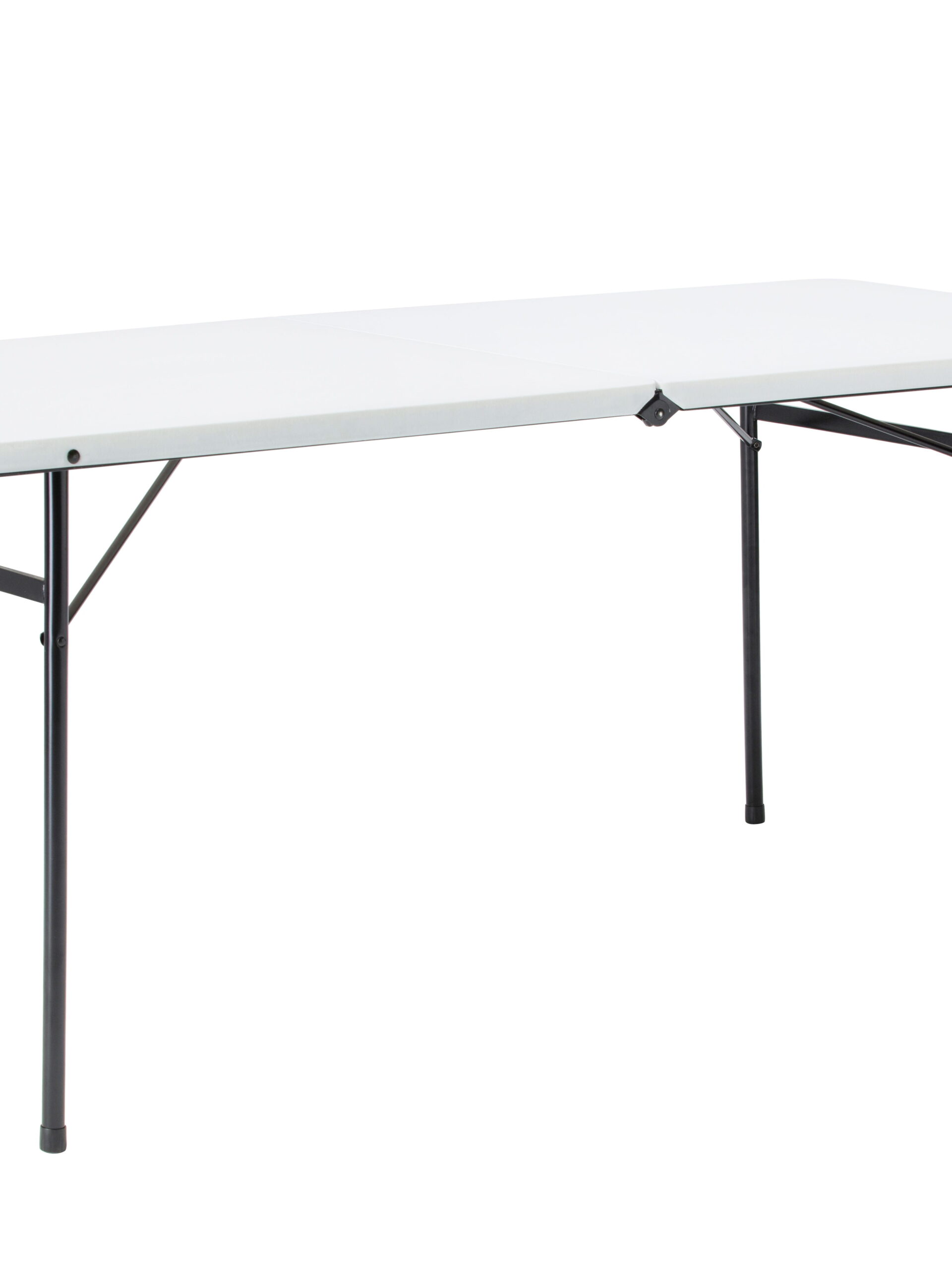 24X29.13X48" Plastic Bi-Fold Table W/Ste