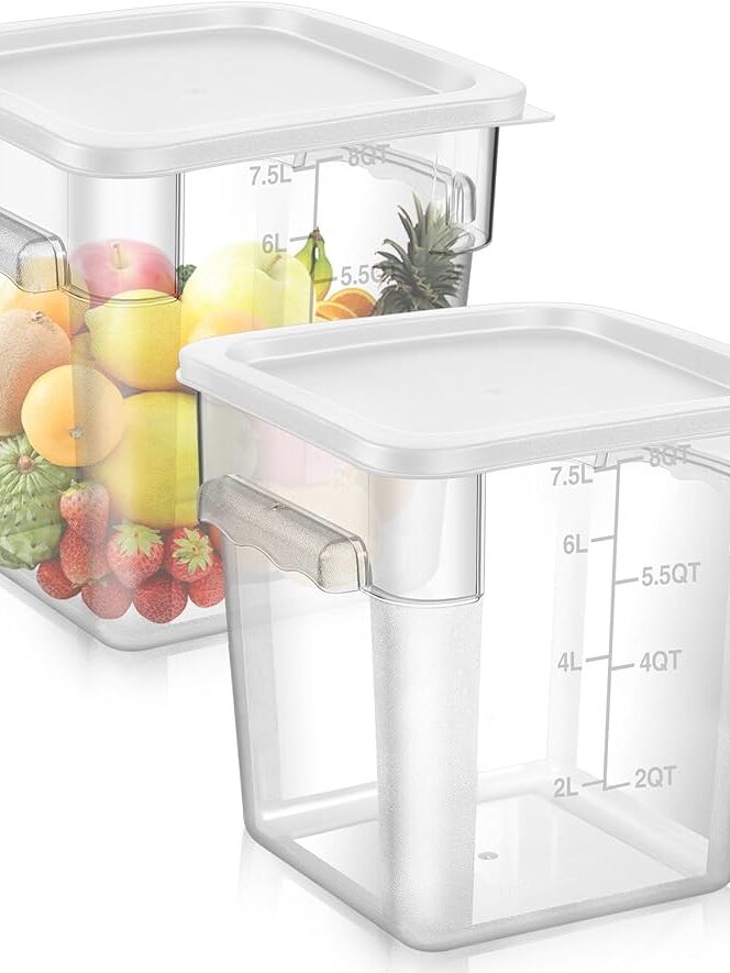 2pc.Plastic Food Storage Containers