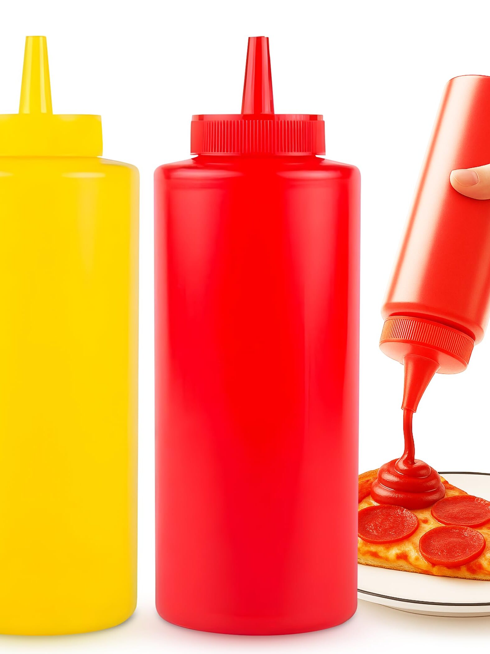 2pcs Mustard/Ketchup Dispenser