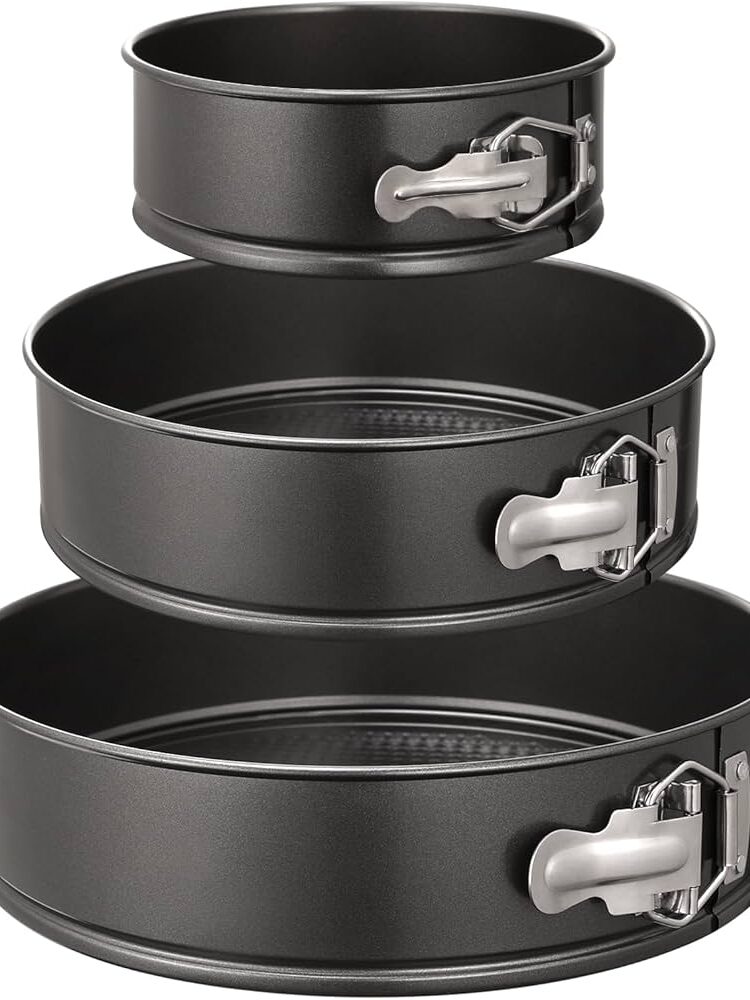 3-Pc. Set SpringFrom Pans, 20, 24, 26cm