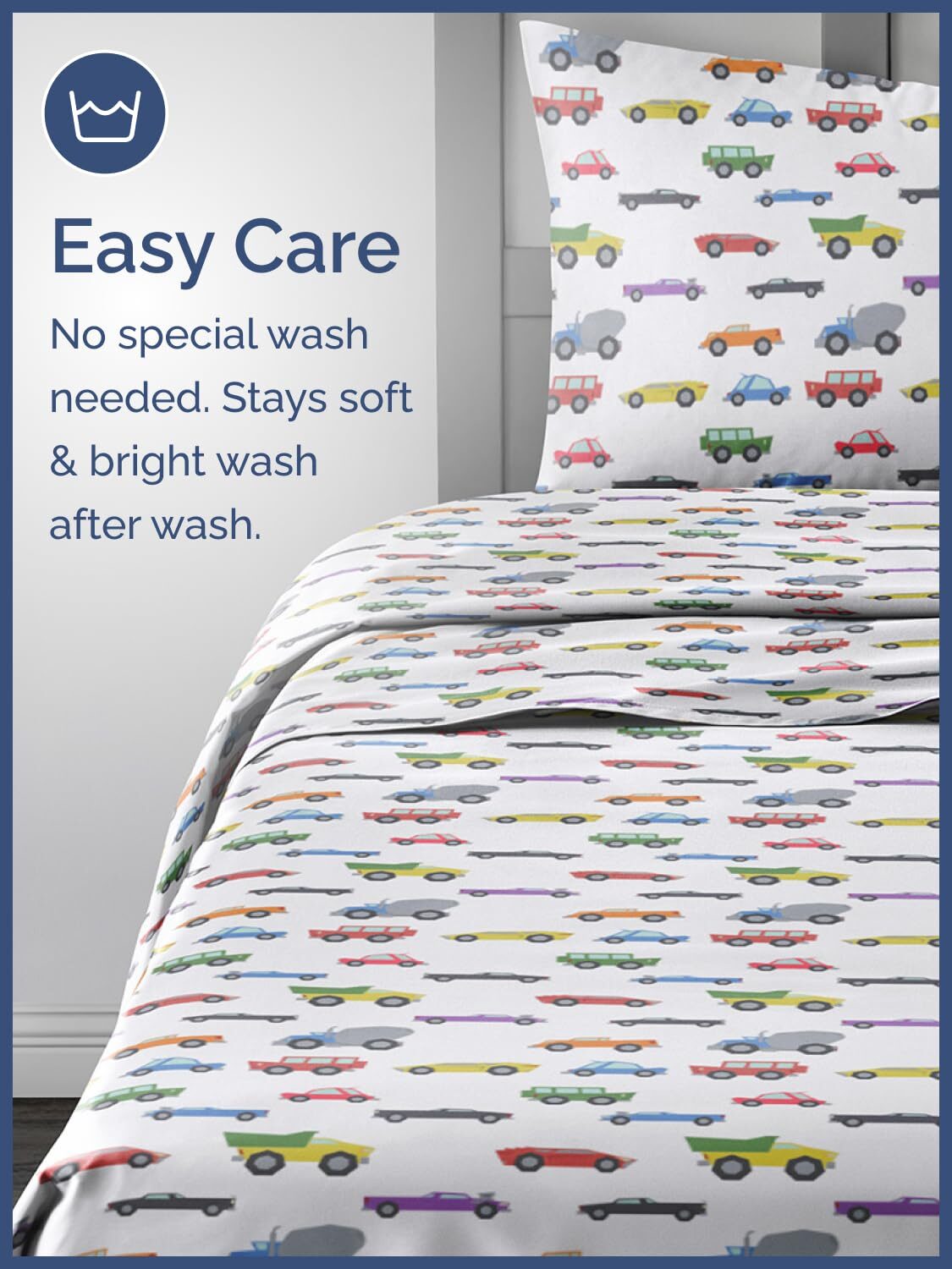 3-Pcs Kid's Sheet Set, Twin-Cars