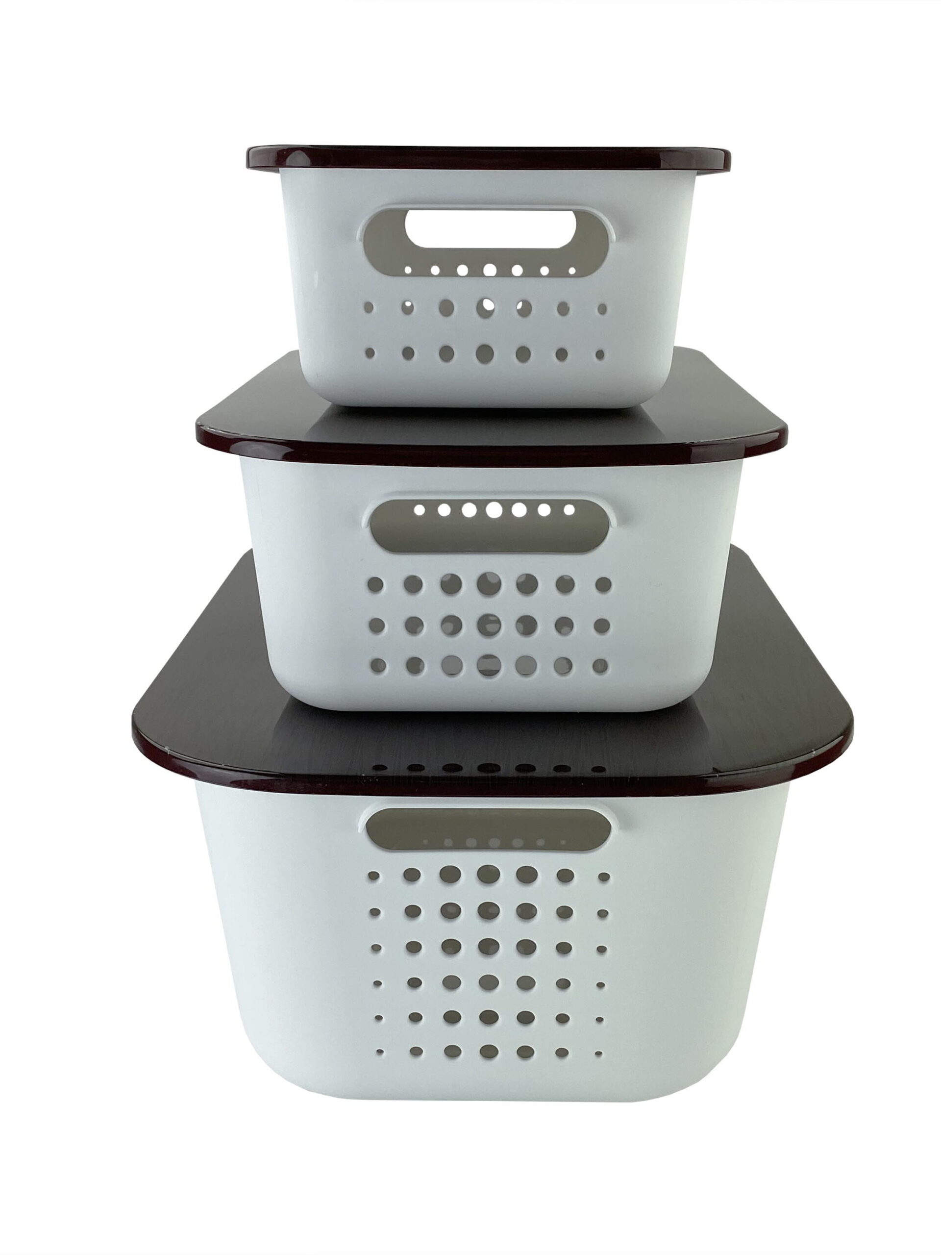 3pc Storage Plastic Container Set Assort