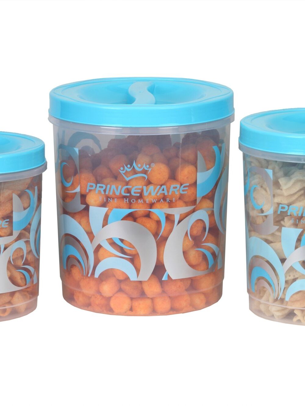 3pk Twister Plastic Storag Container Set