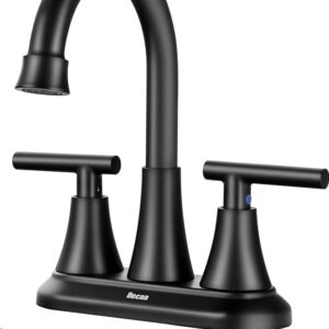 4’’ Centre Set Bathroom Faucet ABS 2 Handle Stainless Steel 2 GPM