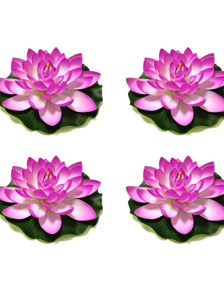 4pcs Lotus Plastic Water Glass