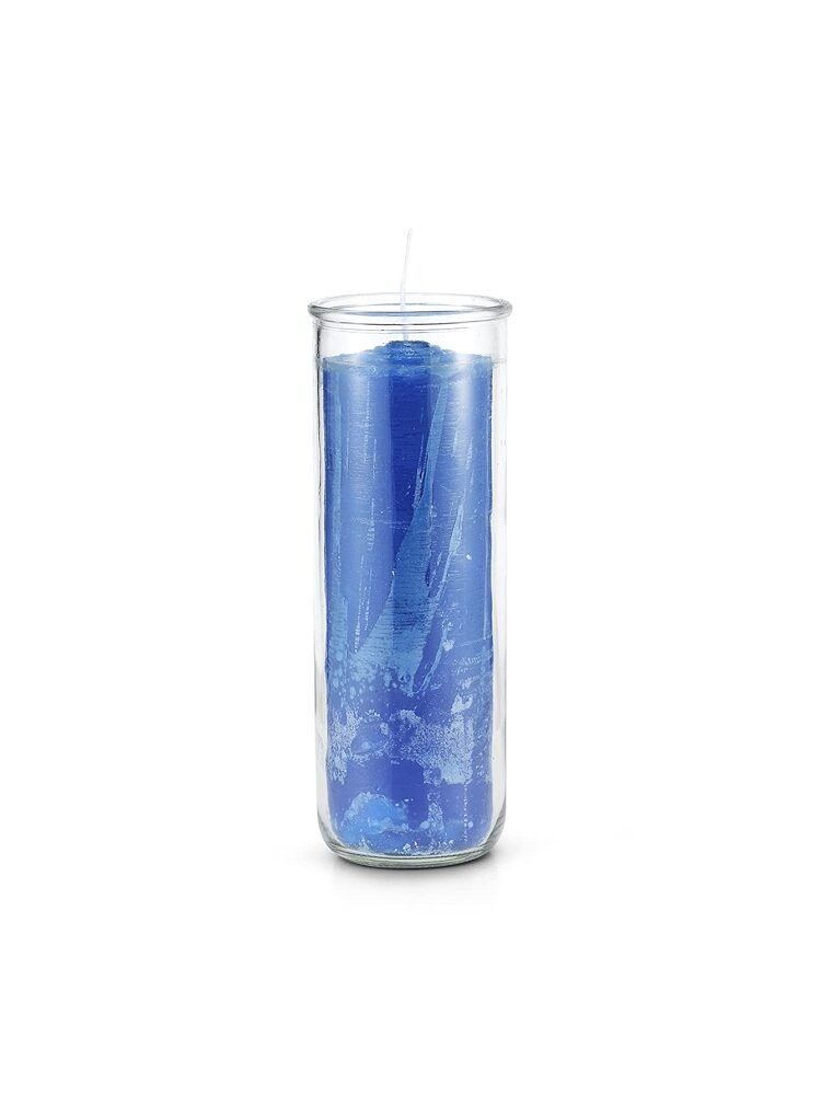 7 Day Candle 9IN Blue