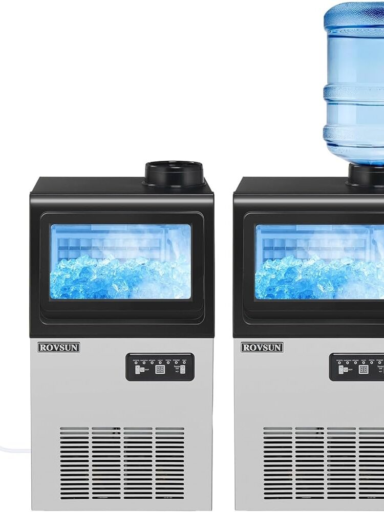 Automatic Ice Machine 110V 90lbs/24h 90lbs/24h with 22 lbs Storage 4x9 Cubes