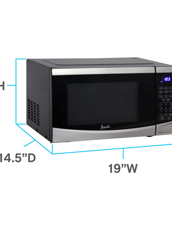 Avanti 0.9 Cuft StainlessSteel Microwave