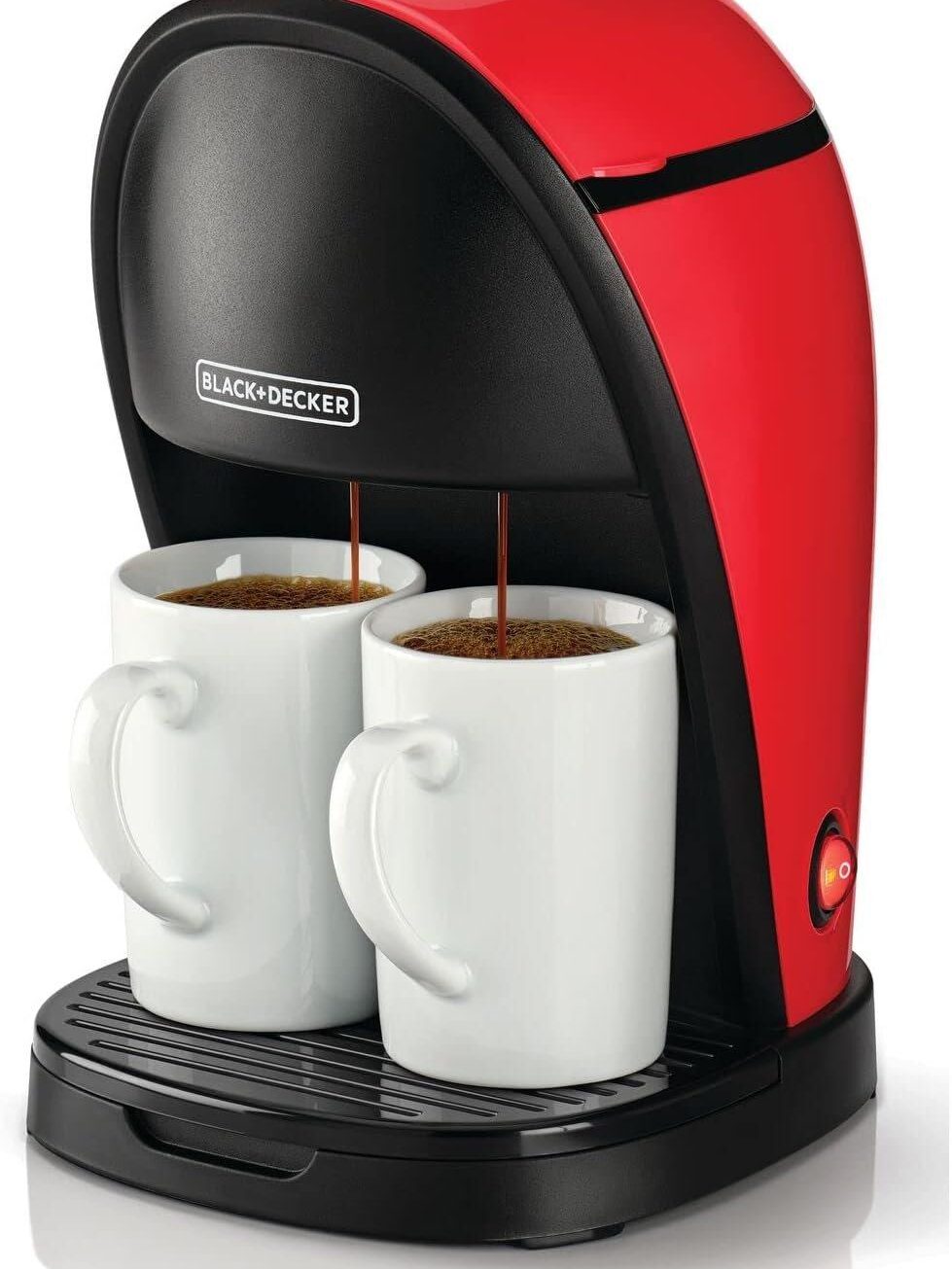 B & D Coffee Maker, Red, 5 Cups, 650W