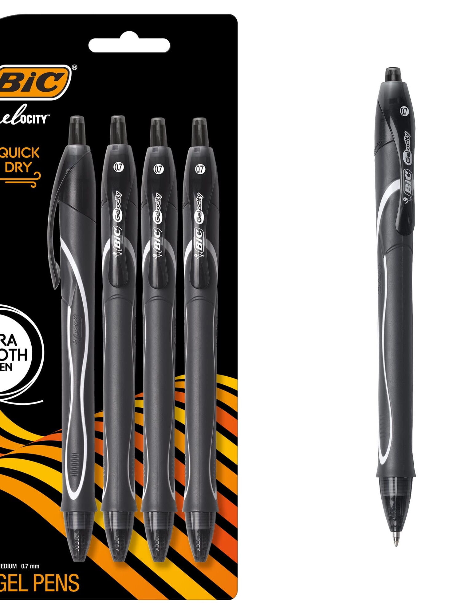 Bic Prevaguard Gelocity Box Black Pens Dozen