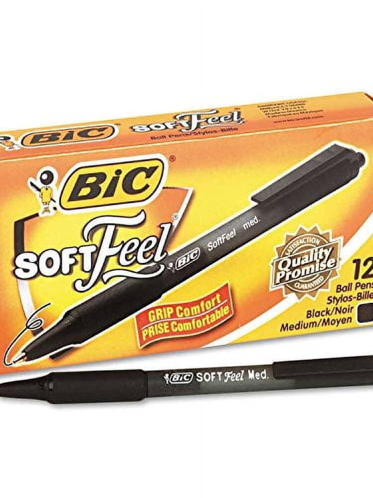 Bic Soft Feel Retractable Pens 12 pk assorted colors