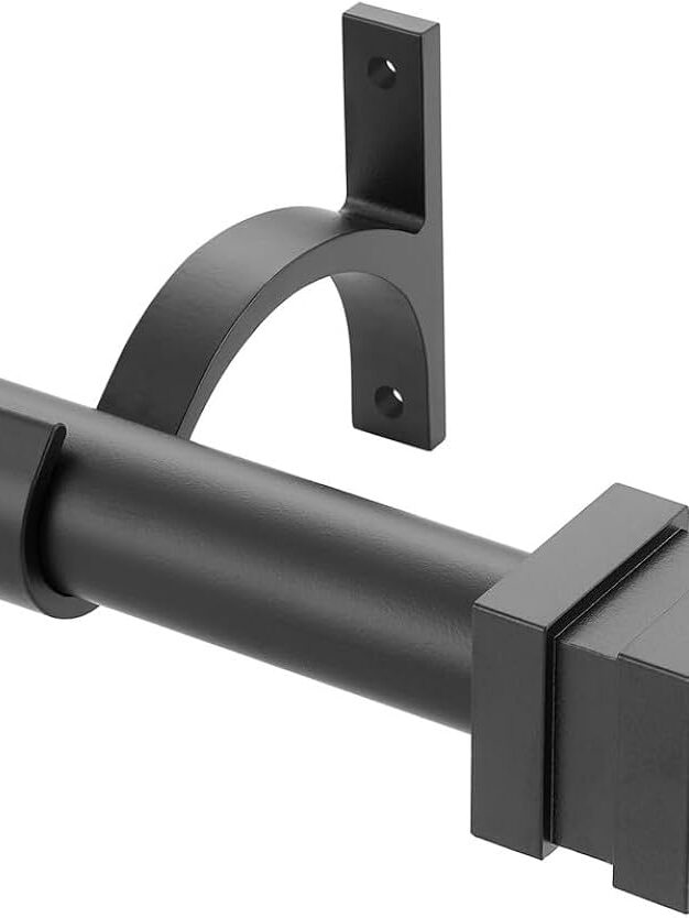 Black Curtain Rod 72x144''