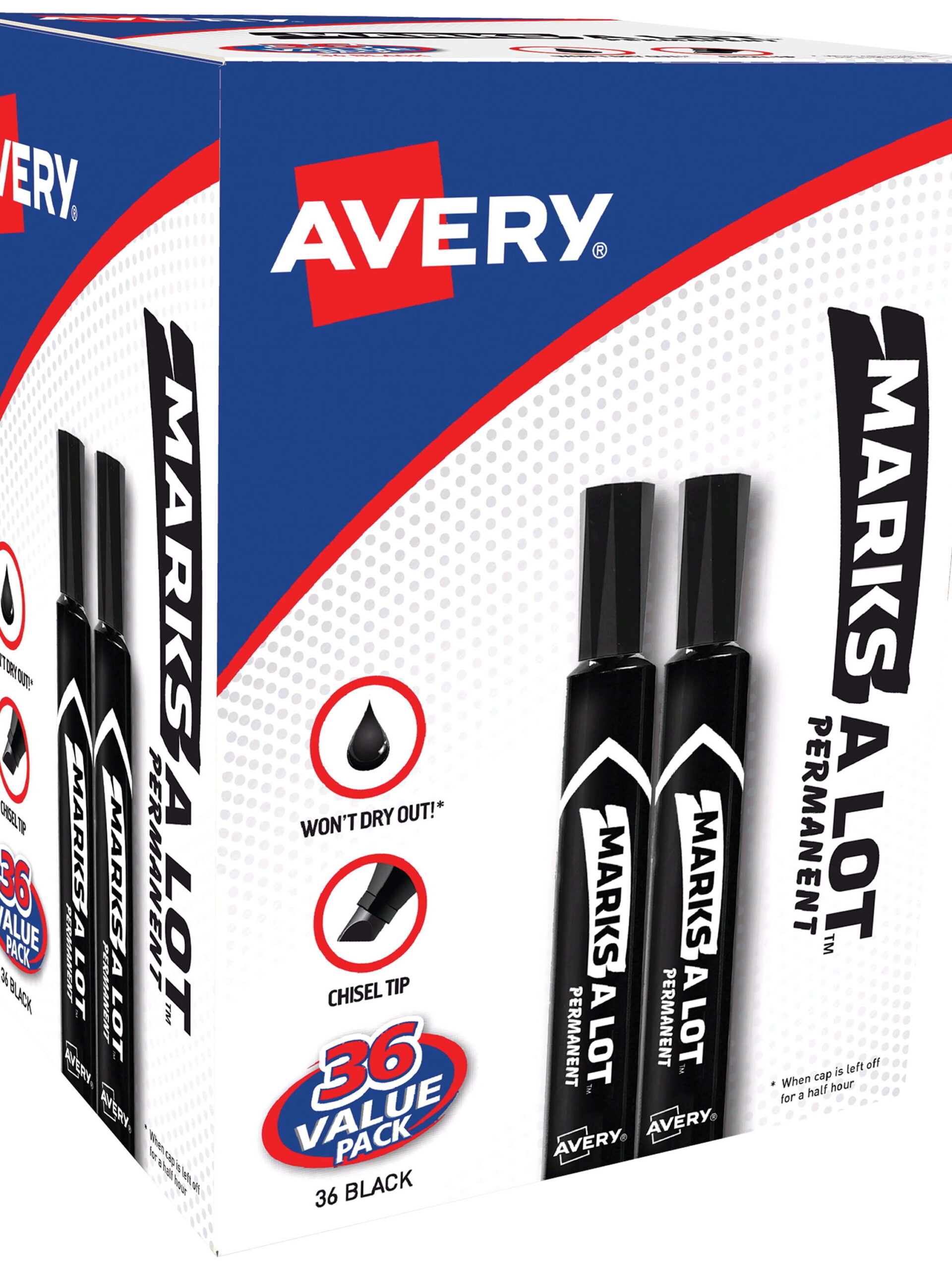 Black Perm. Markers, 3Pk A+ Homework Black Perm. Markers, 3Pk A+ Homework