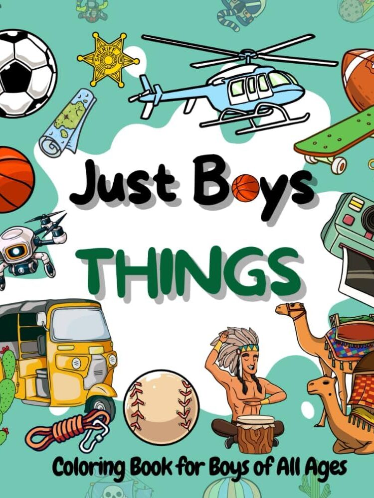 Boys Coloring Book - 2 Pcs Boys Coloring Book - 2 Pcs