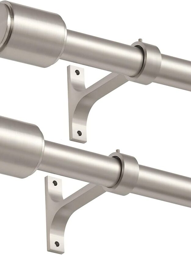 Brushed Nickel Curtain Rod 36x72''