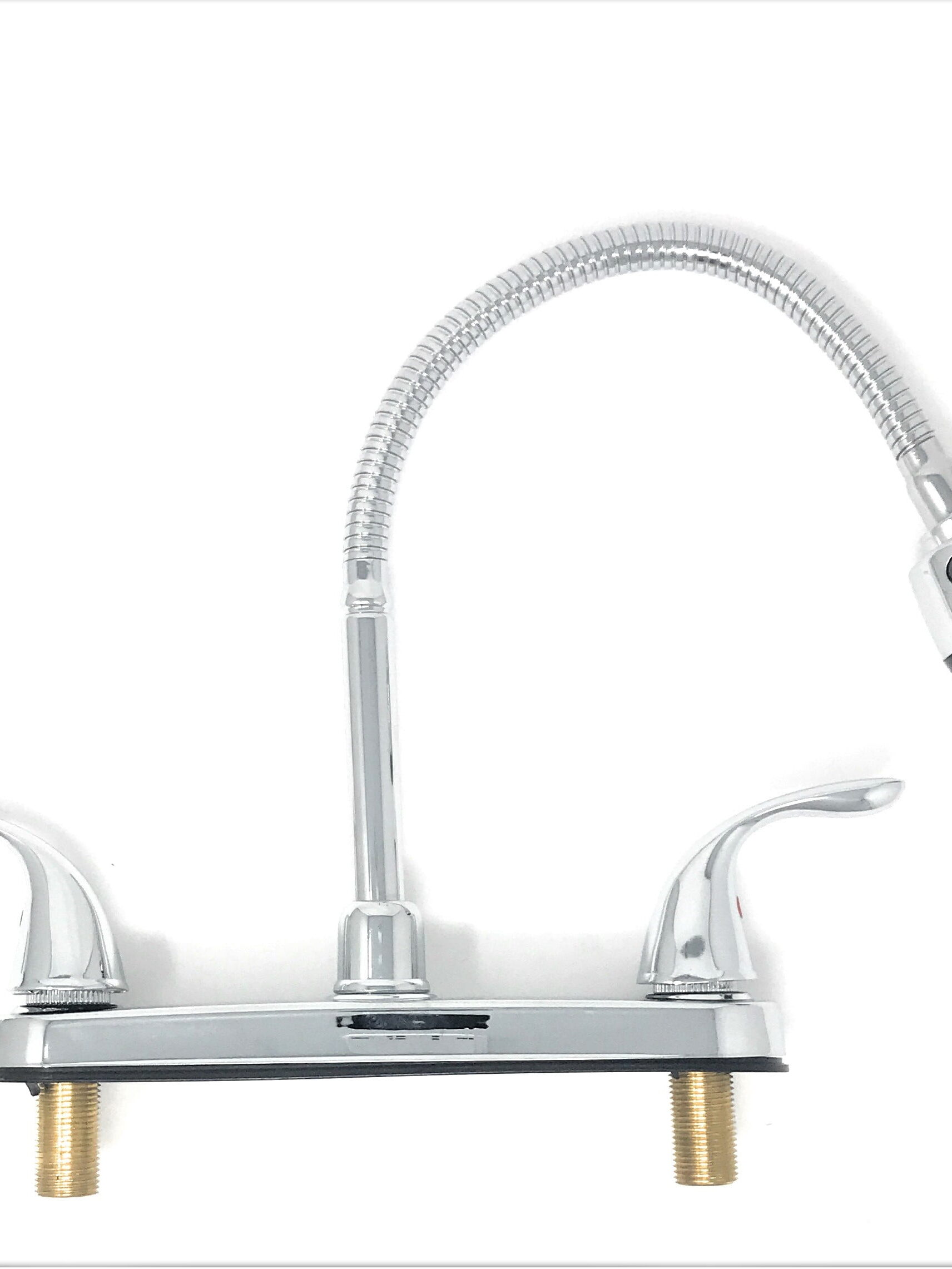 Centre Set Faucet ABS 2 Handle Stainless Steel 1.8 GPM