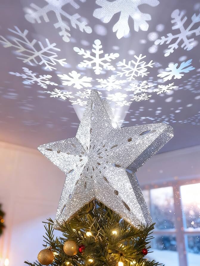 Christmas 21cm Tree Top Lighted Star