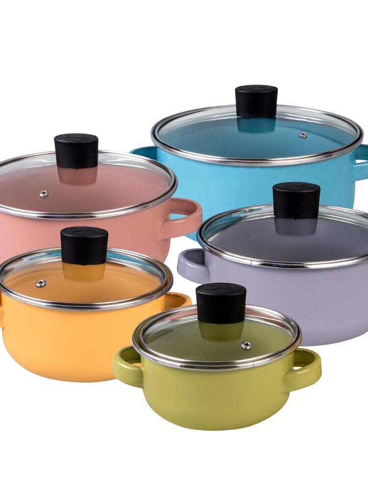Cinsa 10pc Turquoise Pot Set with Lids