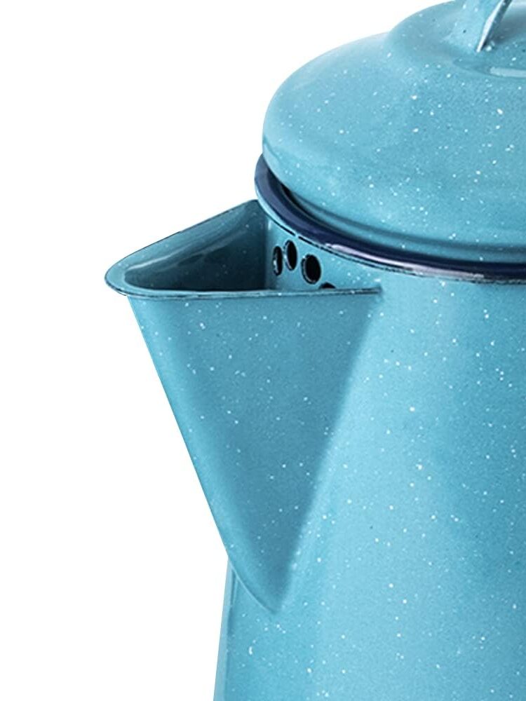 Cinsa Convex Turquoise Pot W/Lid 18cm