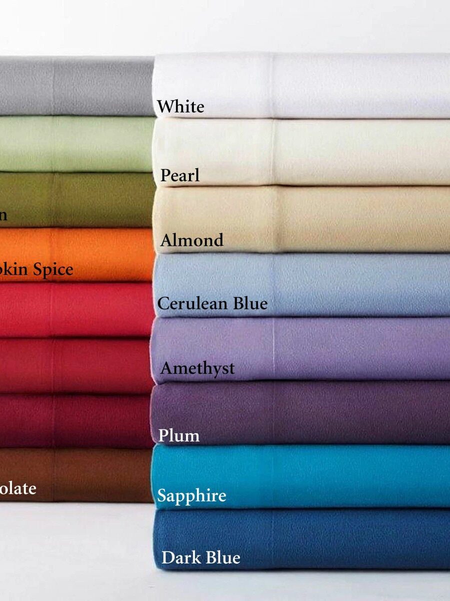 Cloud Nine Solid Sheet Set Queen Assorted