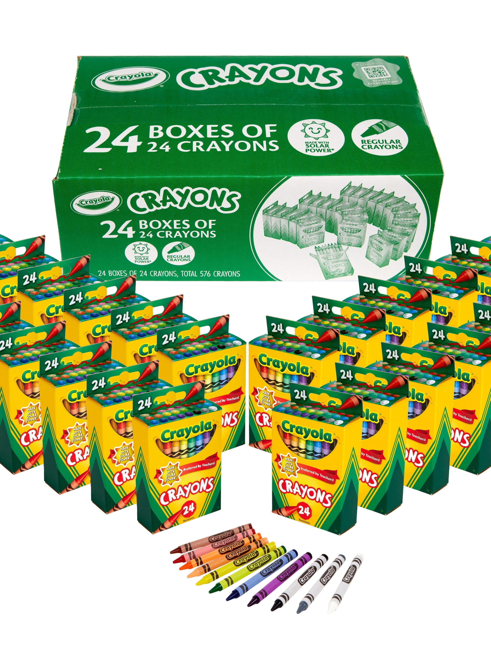 Crayons - 24 in Box, AssortColors CASE 48