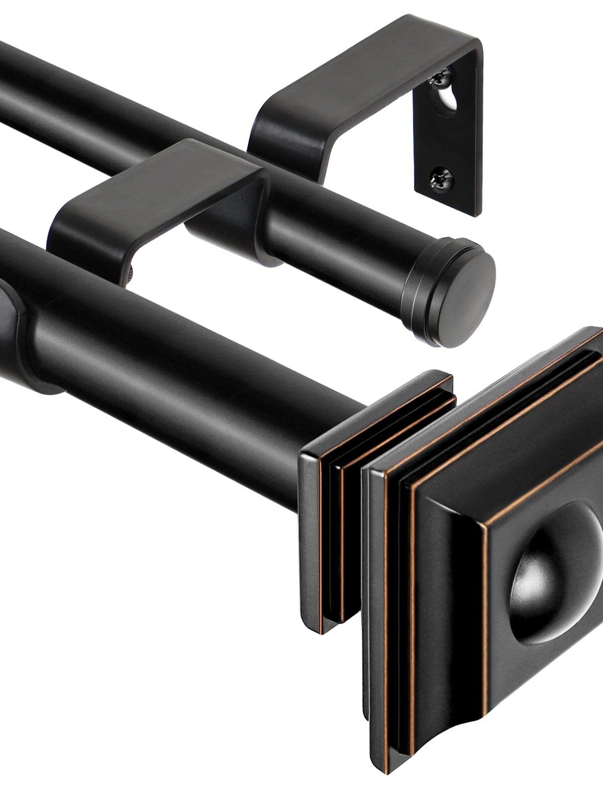 Dark Cherry Curtain Rod 36x72''