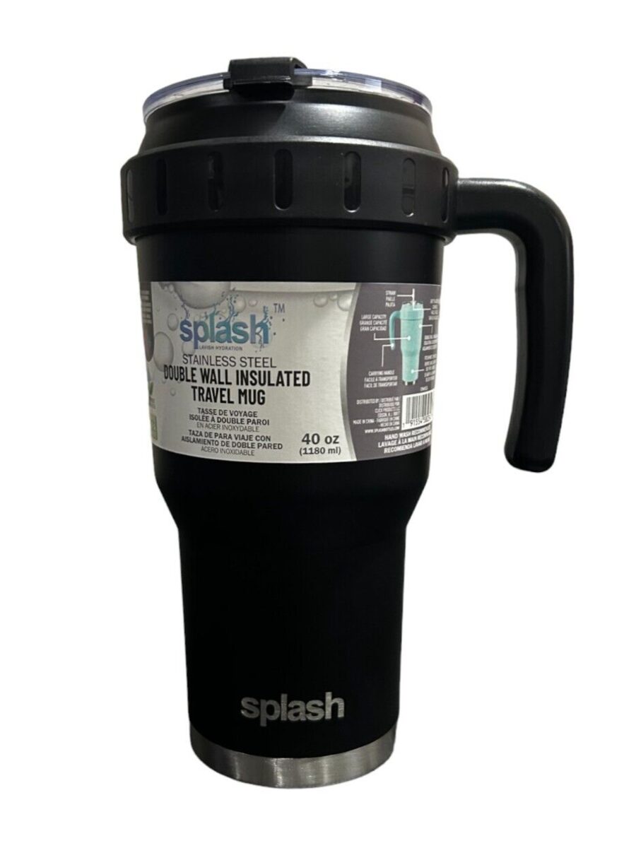 Double Wall Insulated Travel Mug 40oz