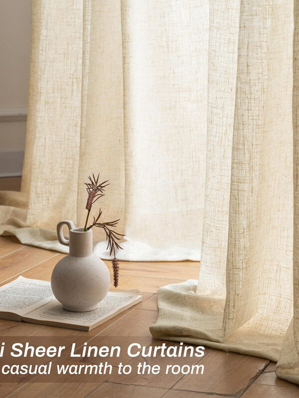 Elizabeth Black Sheer Curtain 52 X 84"