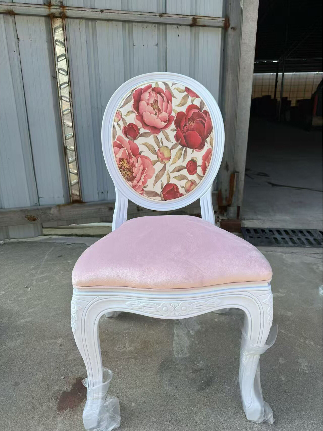 Floral High Back Plastic Chair