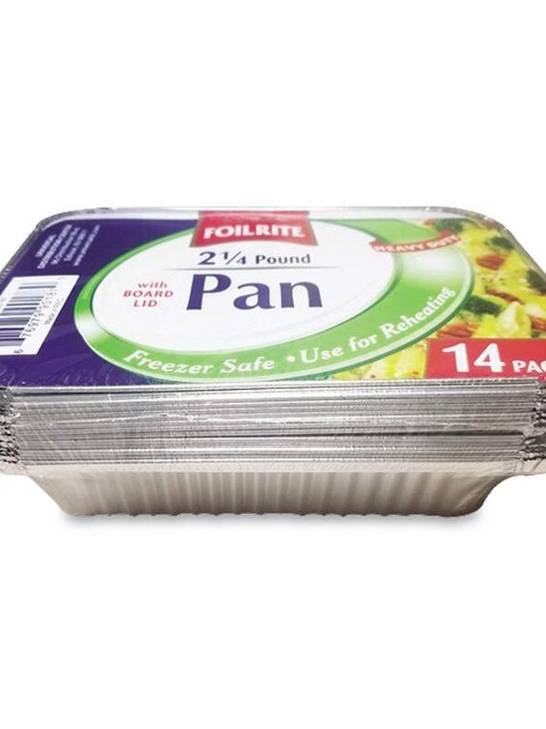 Foilrite Pan With Dome Lid 14Pk 2 1/4lb.