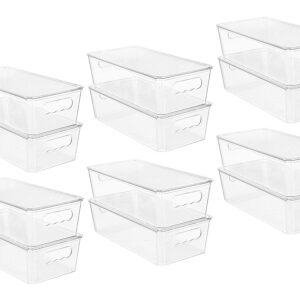 Fridge Bin w/Lid 12"x12"x4"