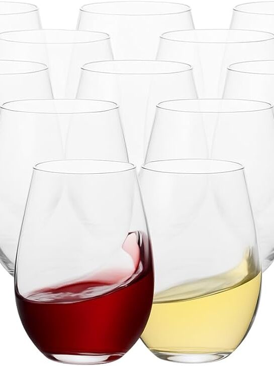 Gibson Belinnin Red Wine Clear Glass Set 4pcs
