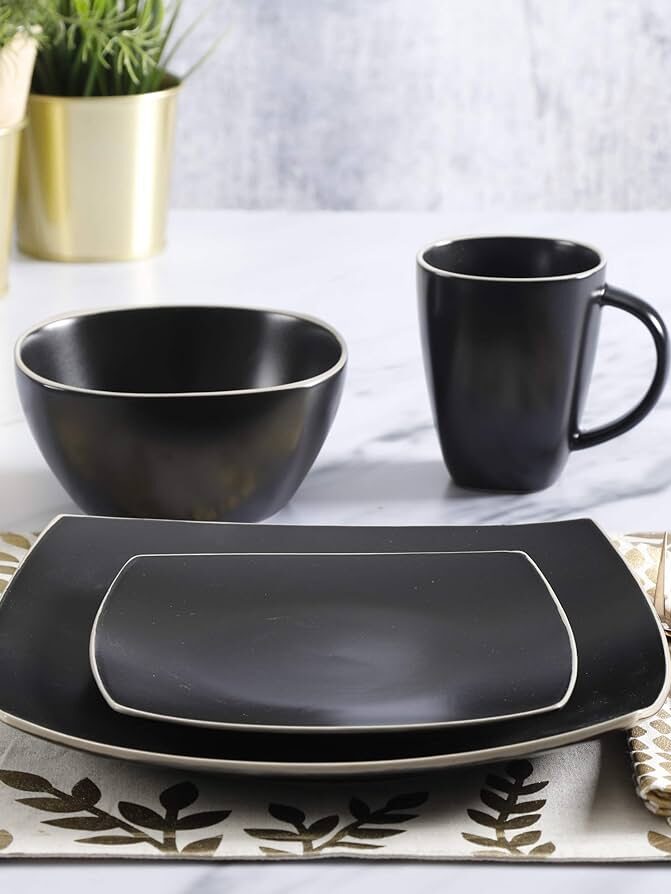 Gibson Home Soho Lounge 16pcs Dinnerware Gold
