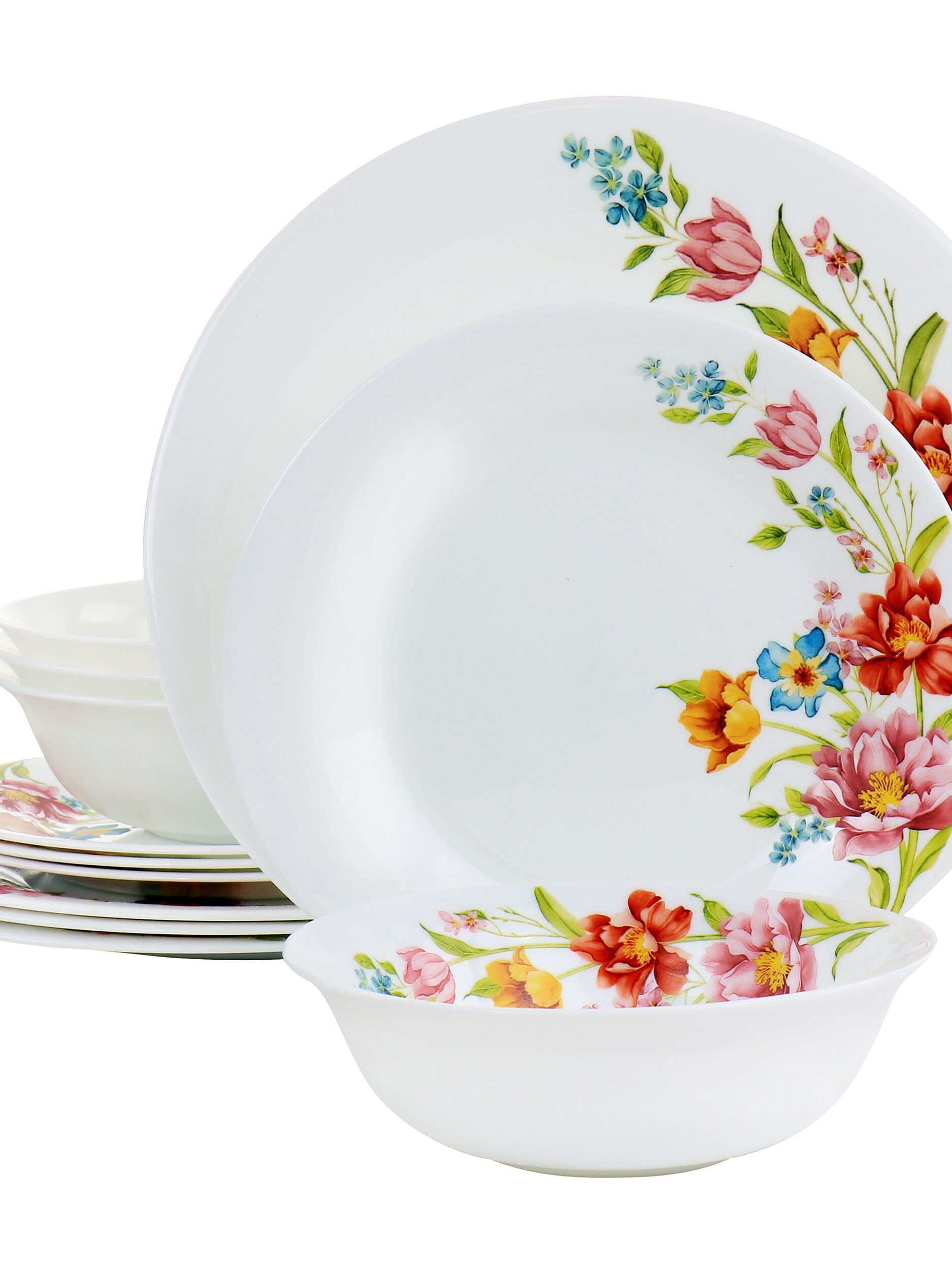 Gibson Home Ultra Blooming Rose 12pcs