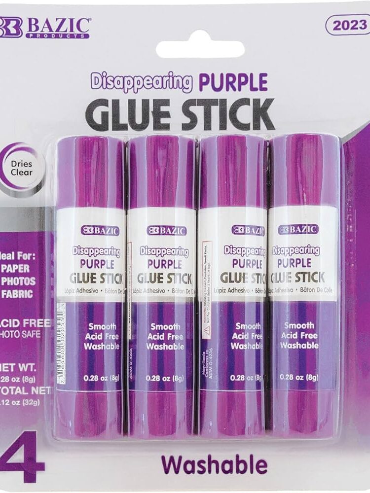 Glue Sticks Purple 3 Pack, 0.28oz