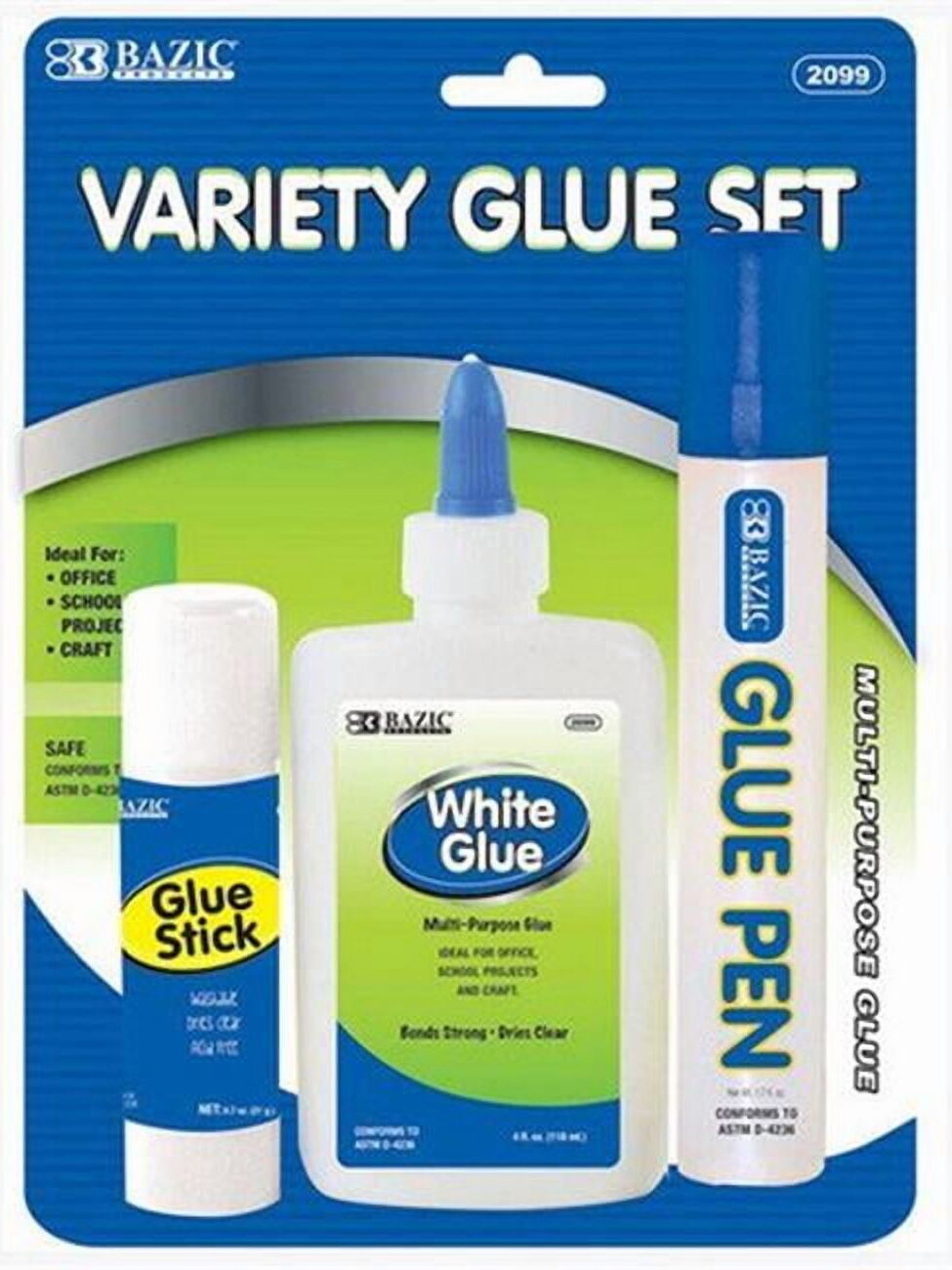 Glue Sticks, .28oz 3-Pack 48 CASE
