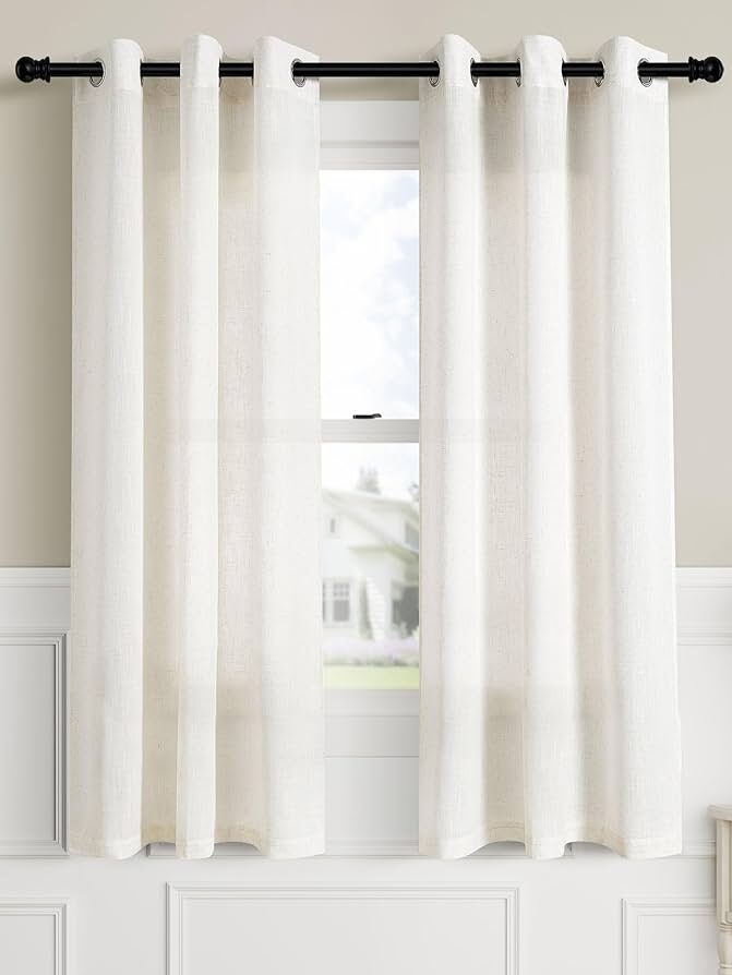 Grommet Window Panels 2pc Ivory - 38 X
