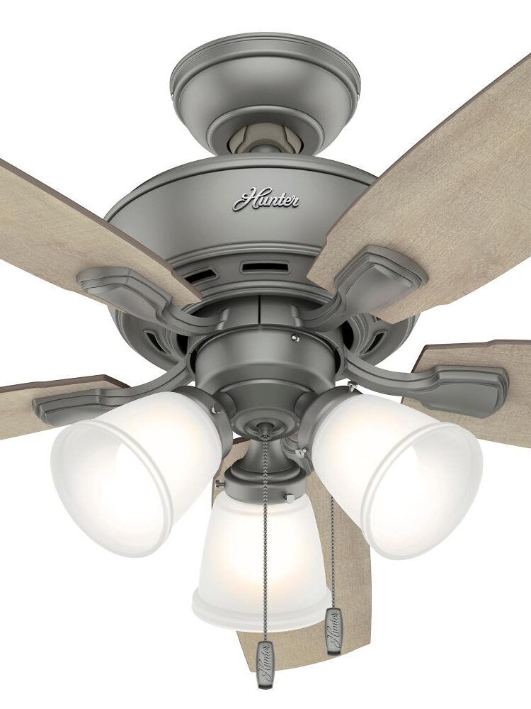 Hunter Belfield LED 48'' Matte Silver In