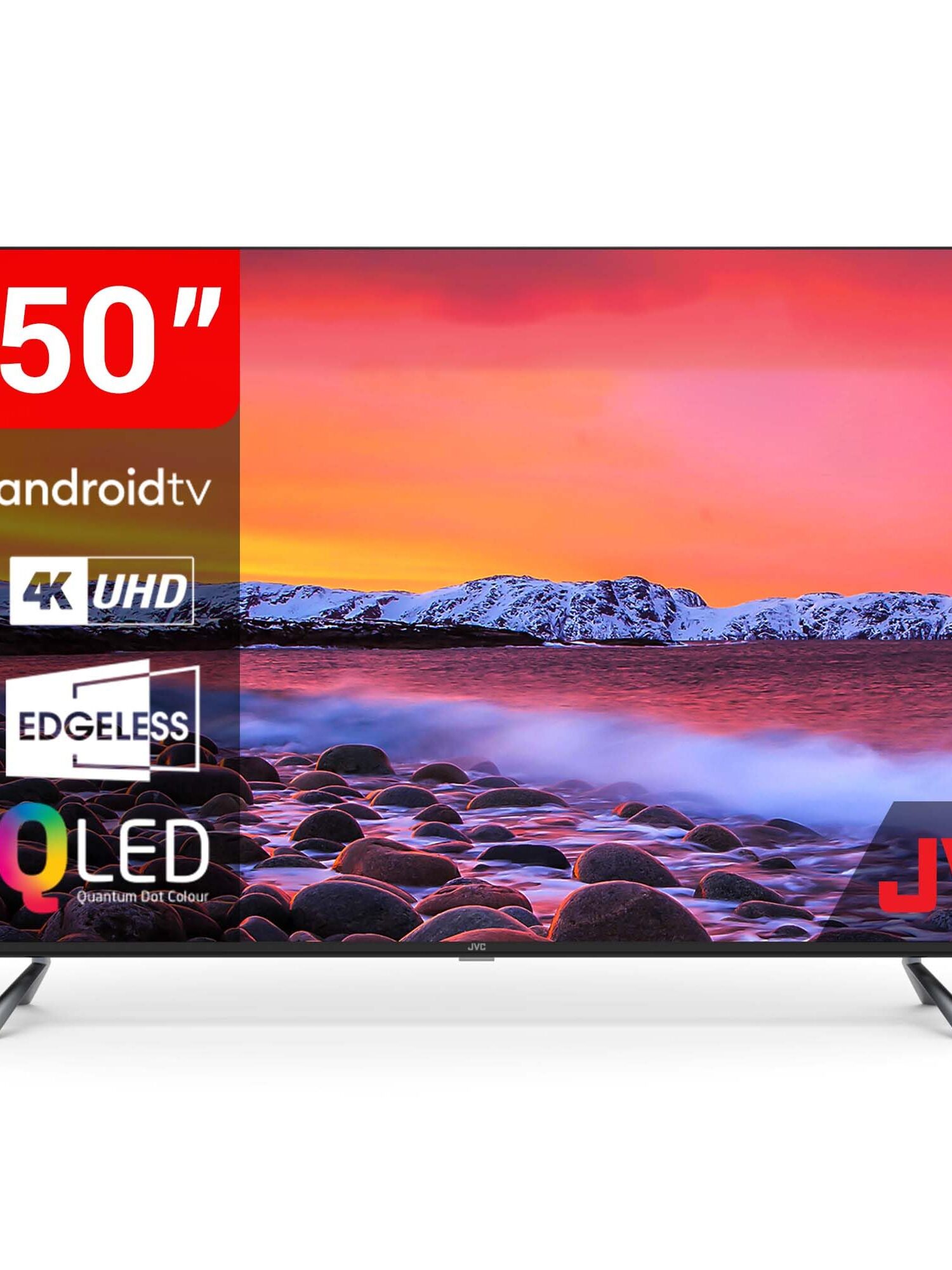 JVC 50" Frameless QLED 4K UHD Chromecast