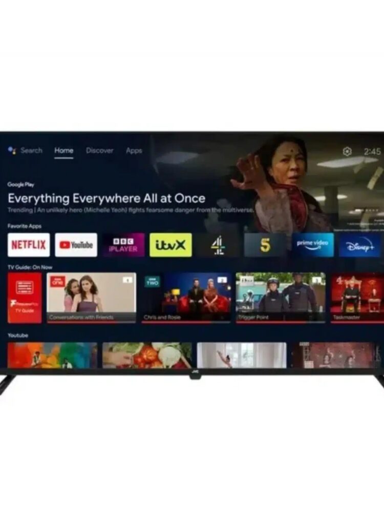 JVC 75" Frameless ATSC 4K UHD Chromecast
