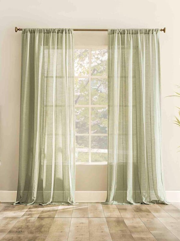 Juliet Pocket Sheer Panel 55x84'' Sage Juliet Pocket Sheer Panel 55x84", Sage