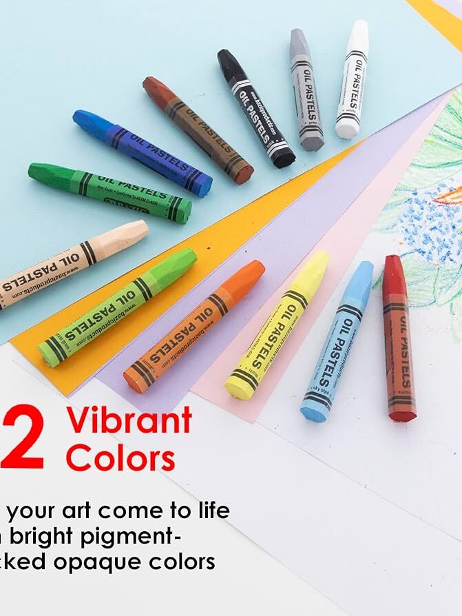 Jumbo Oil Pastels, 12 Pk CASE 48