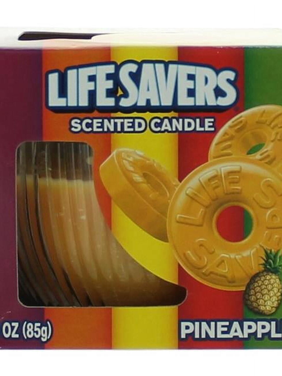 Lifesaver Candle Raspberry 16/85G
