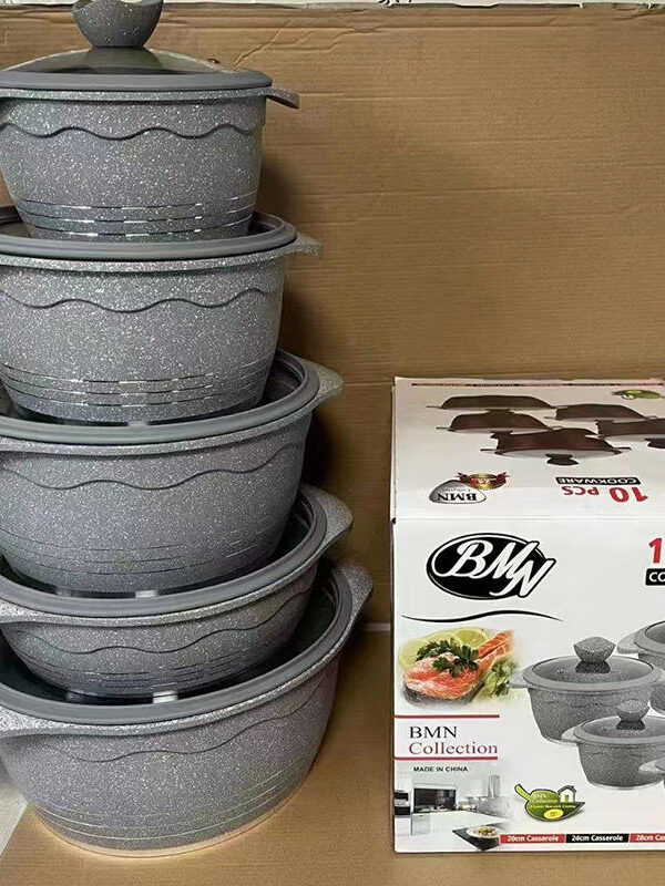 Lotus 6 pc Cooking pot set with lids
