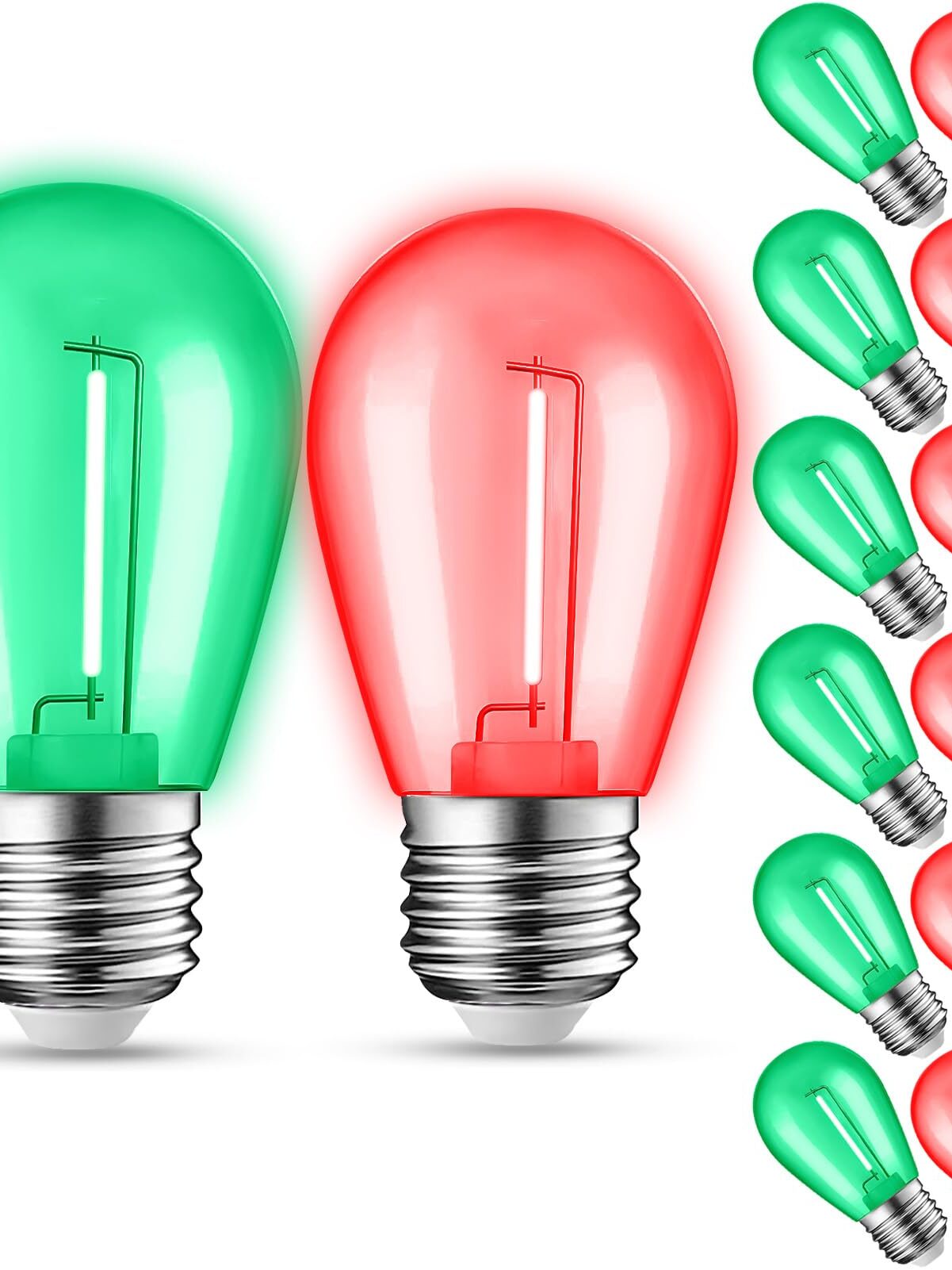 NEW 184 Bulbs-Linear Cable Green-Red Bulbs