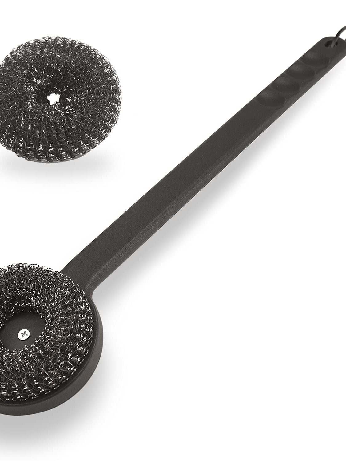 NEW BBQ Grill Brush Curved handle S/Steel He
