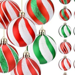 NEW Christmas Ball 12pcs PVC Box,Red & Green