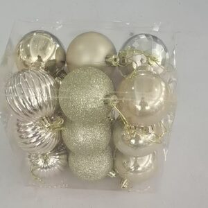 NEW Christmas Ball 24pcs PVC Box - Assorted 6cm